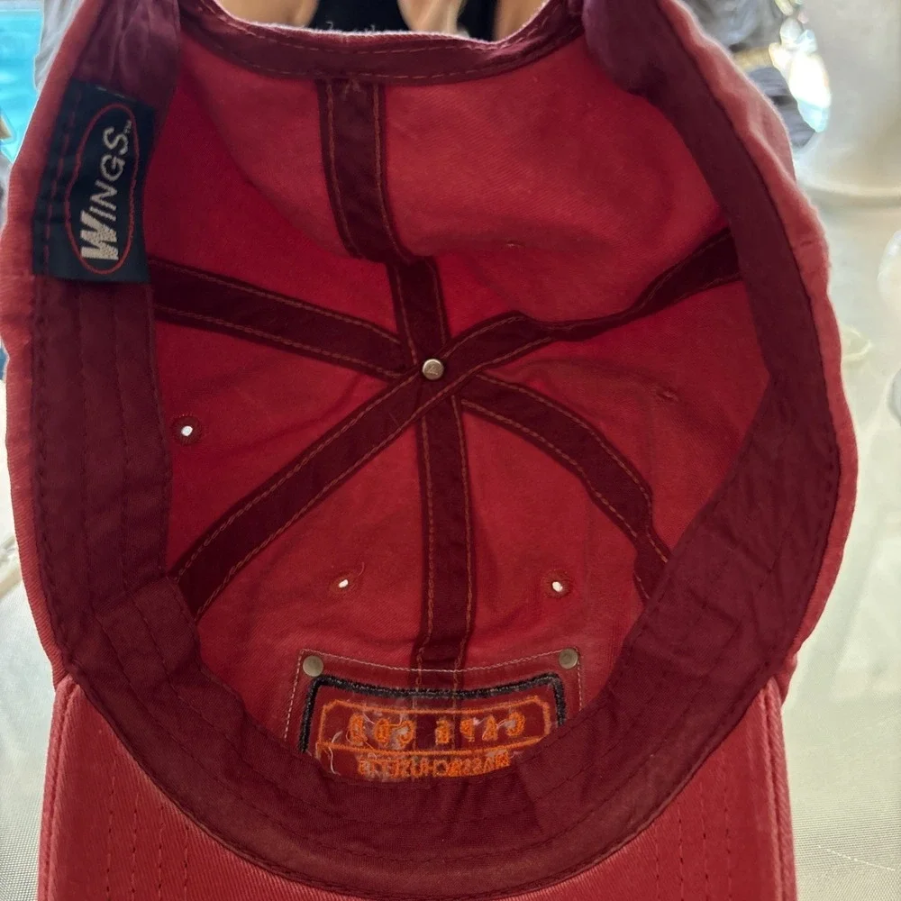 Cape Cod Massachusetts Adjustable Strap Red Dad Hat